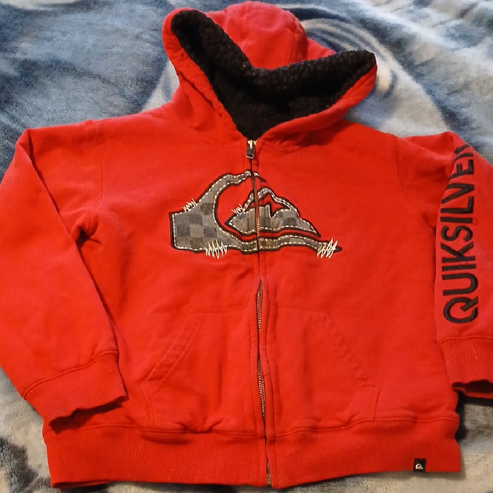 Quiksilver Kids Red Hoodie XS